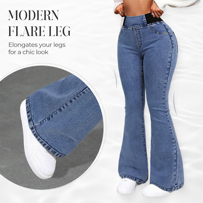 👖Women's High-Waist Stretch Flare Denim Jeans