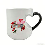 Valentijnsdag Limited Edition💖Hartvormige keramische mok die van kleur verandert