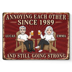 ❤️Custom Home Decor Metal Sign - Personalized Anniversary Wedding Gifts For Husband And Wife, Him And Her - Still Driving Each Other Crazy