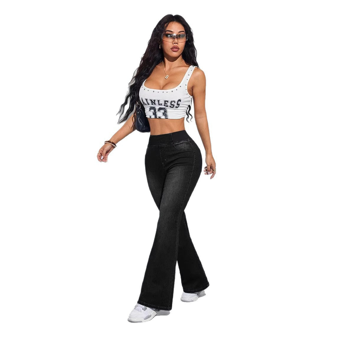 👖Women's High-Waist Stretch Flare Denim Jeans