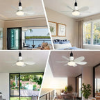 2-IN-1 PORTABLE CEILING FAN & LIGHT With Remote Control