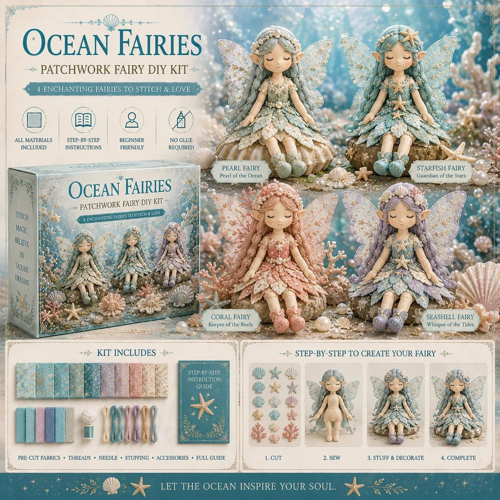 💥Last day, 50% off sale!🧵Fairy Patchwork DIY Collection