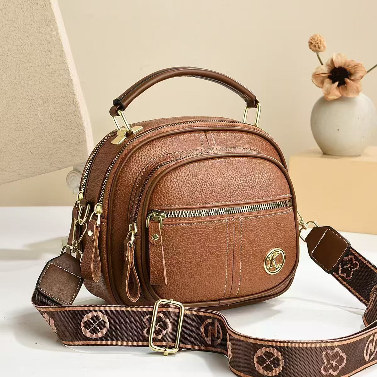 👜Multifunctionele luxe leren schoudertas voor dames