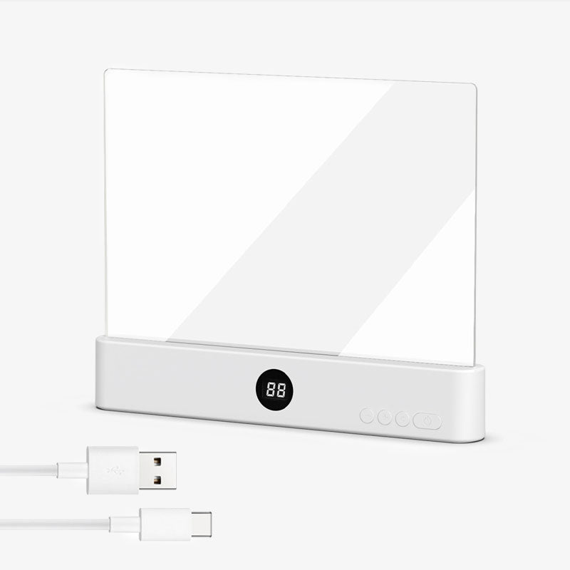 🎁Tijdelijk 50% korting📖💡Draagbaar, oplaadbaar, transparant LED-leeslampje