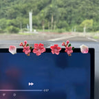 🚗🌸3D-harsstickers voor auto's - Met ontwerpen van perzikbloesem/kersenbloesem