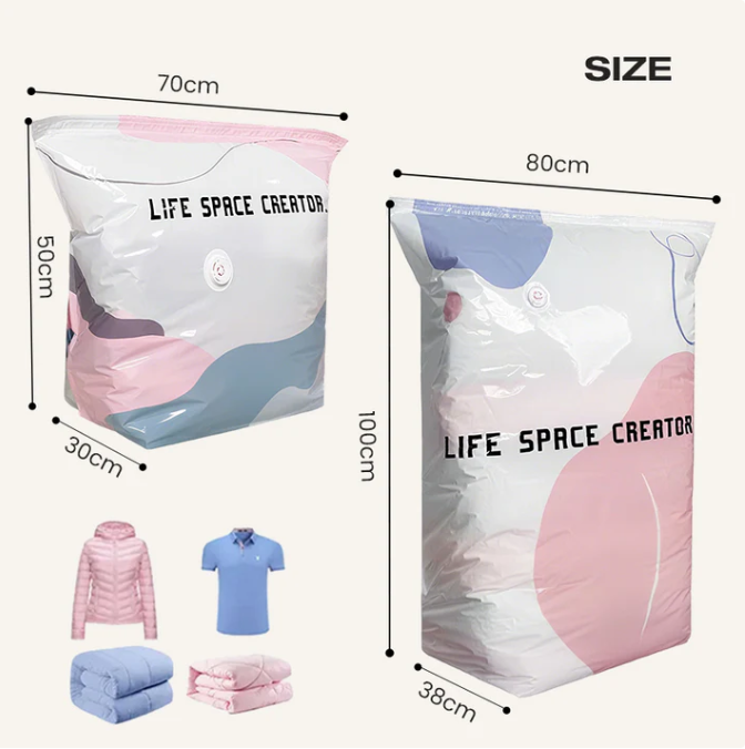 Buy 1 Get 1 Free⚡No-Pump Large Vacuum Storage Compression Bags