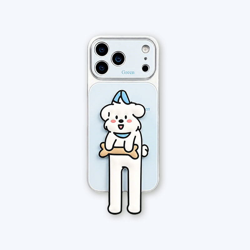 Creative Drip Glue Blurred Dog & Cat Phone Case