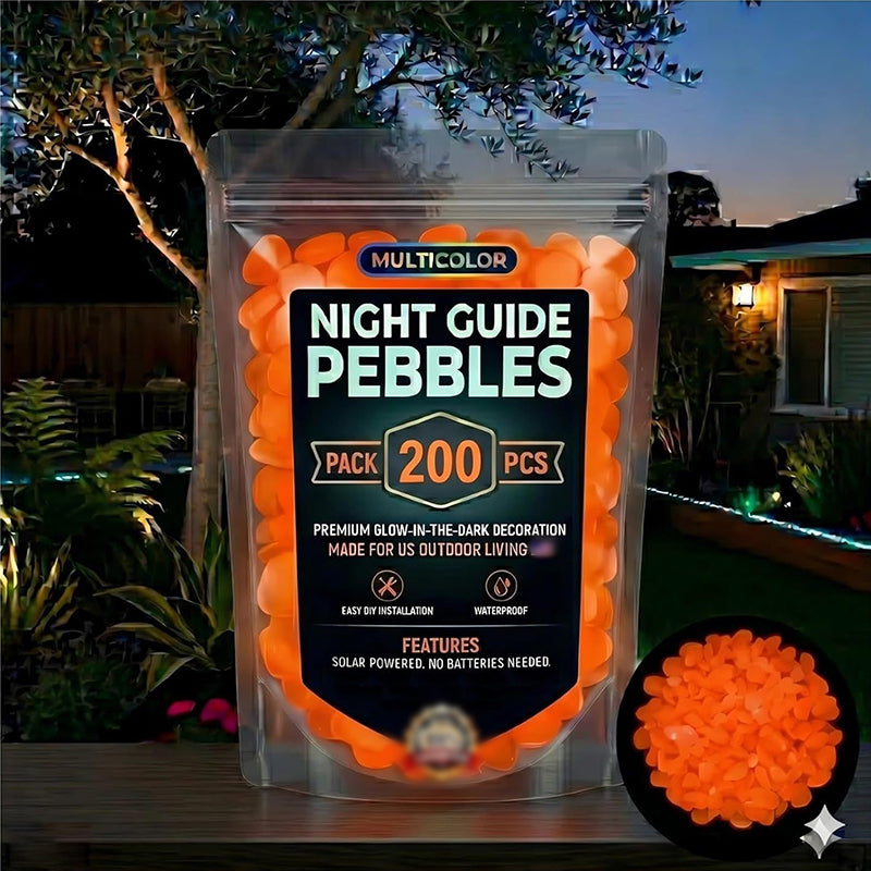 ✨ Colorful Glow in the Dark Garden Stones