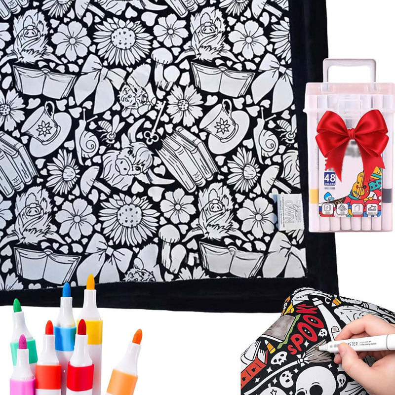 💥Facebook bestverkochte producten🎨✨DIY Handgemaakte kleurrijke creatieve lamswollen deken