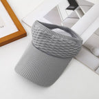☀️Women's High Ponytail Sun Visor Hat | SunSafeTok That Girl Aesthetic Breathable Open-Top UV Protection Cap | Birthday Gift for Her Running Hiking Beach Travel Outdoor Daily Wear