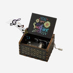 Wooden Music Box Ornament - Classic Engraved Hand-Crank Music Box🎶