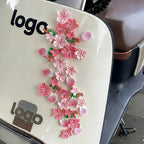 🚗🌸3D-harsstickers voor auto's - Met ontwerpen van perzikbloesem/kersenbloesem