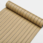 3D Slatted Wood Grain Self-Adhesive Wallpaper | Peel and Stick Wall Decal for Living Room, Bedroom & Rental Home Renovation