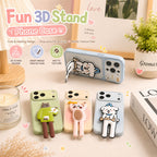 Creative Drip Glue Blurred Dog & Cat Phone Case