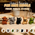 🖕Fun Mini Middle Finger Animal Statues - Unique & Humorous Desk Decor