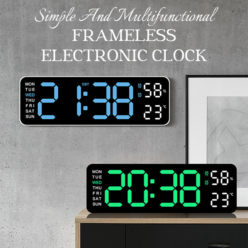 Simple And Multifunctional Frameless Electronic Clock⏲