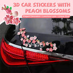 🚗🌸3D-harsstickers voor auto's - Met ontwerpen van perzikbloesem/kersenbloesem