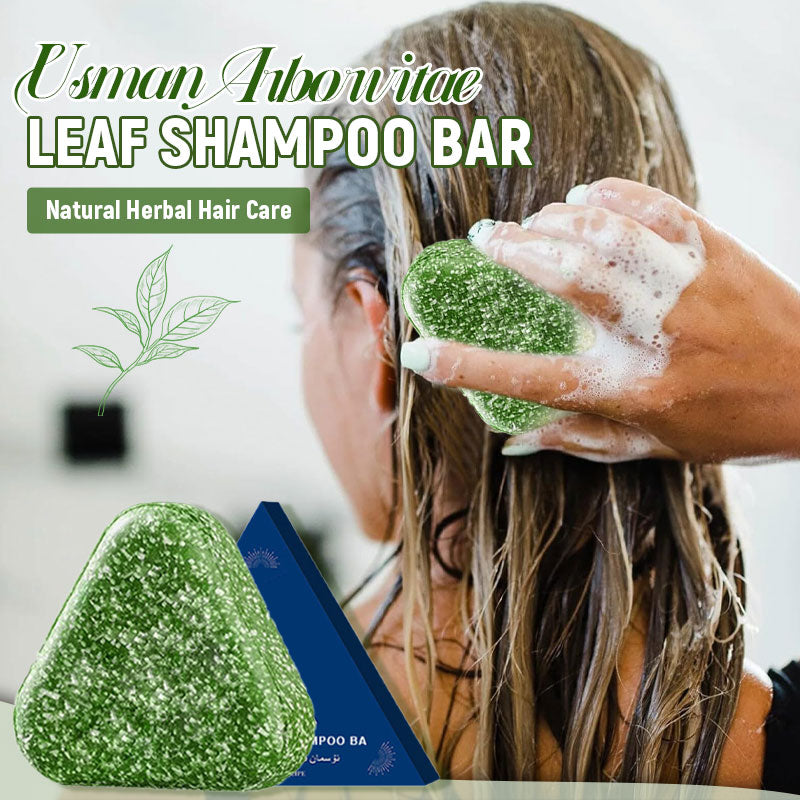 💥De voorraden zijn krap🌿 Usman Arborvitae Leaf Shampoo Bar – Natuurlijke kruidenhaarverzorging