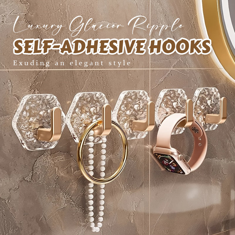 Luxury Glacier Ripple Self-Adhesive Hooks⭐