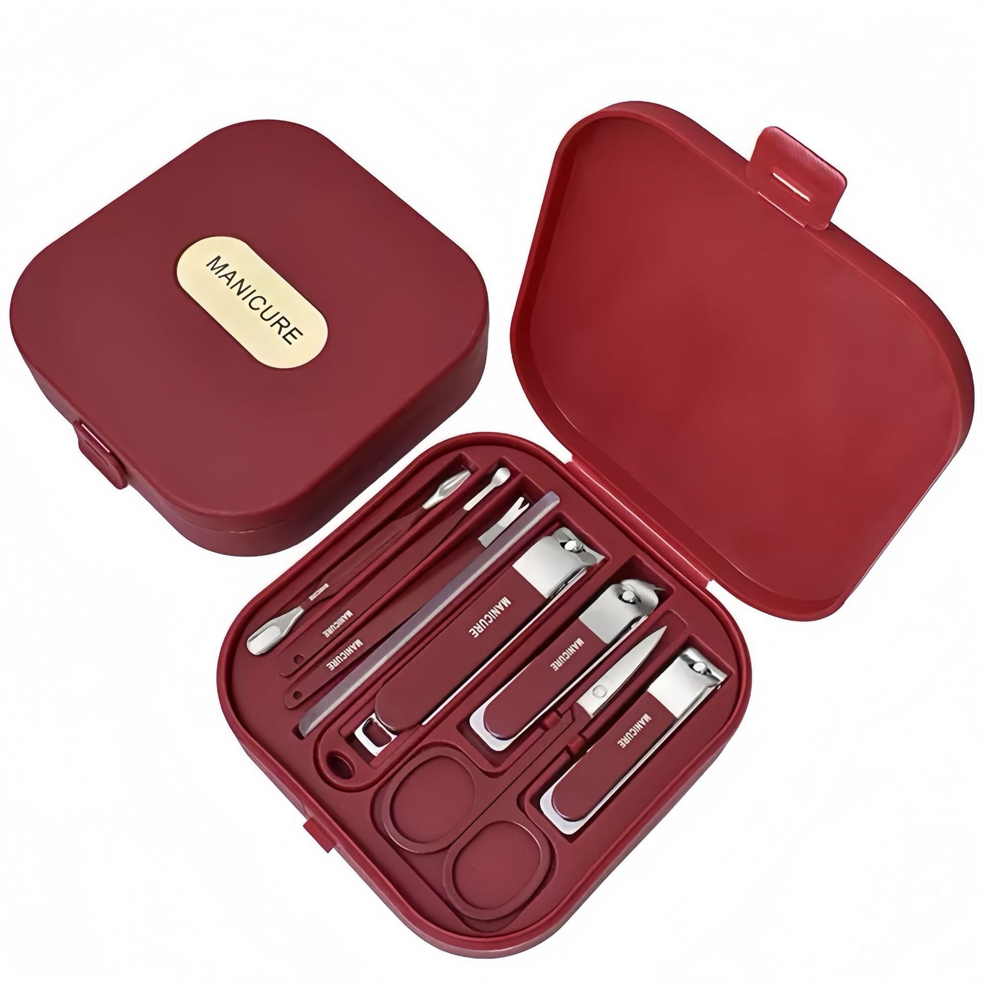 🤚✨Draagbare spatwaterdichte premium manicureset (8-delig)