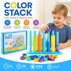 Creative And Fun Color Matching Stacking Puzzle Party Game Toy