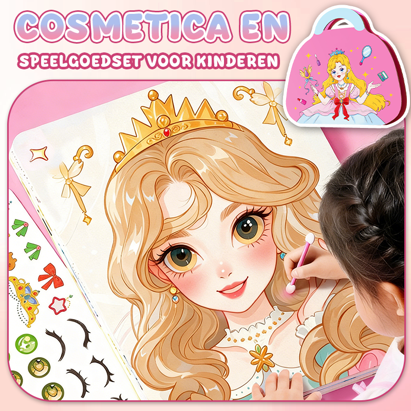 ⏰Aftellen naar het evenement: 3 uur🎨Educatieve doodle-set met kindercosmetica
