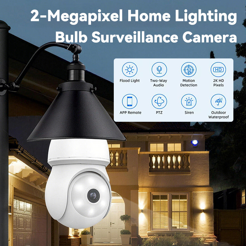 2-Megapixel Home Lighting Bulb Surveillance Camera