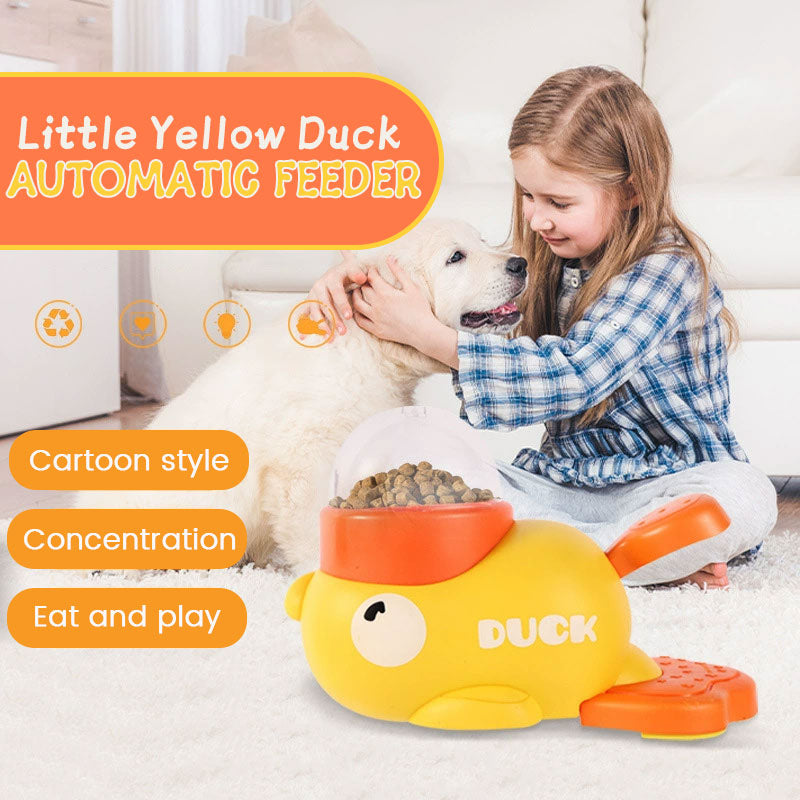 🐱🐶Little Yellow Duck automatische voerbak voor huisdieren