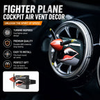 Fighter Car Air Vent Trim for P-40 Fighter Jet Cockpit Vents