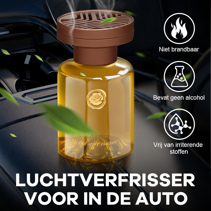 🚗Auto-ontgeurder op basis van plantaardige aromatherapie