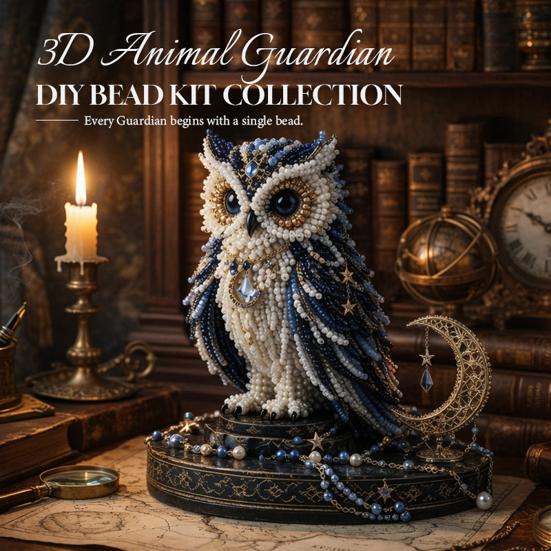 🦉 3D Animal Guardian DIY Bead Kit Collection