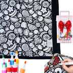 💥Facebook bestverkochte producten🎨✨DIY Handgemaakte kleurrijke creatieve lamswollen deken