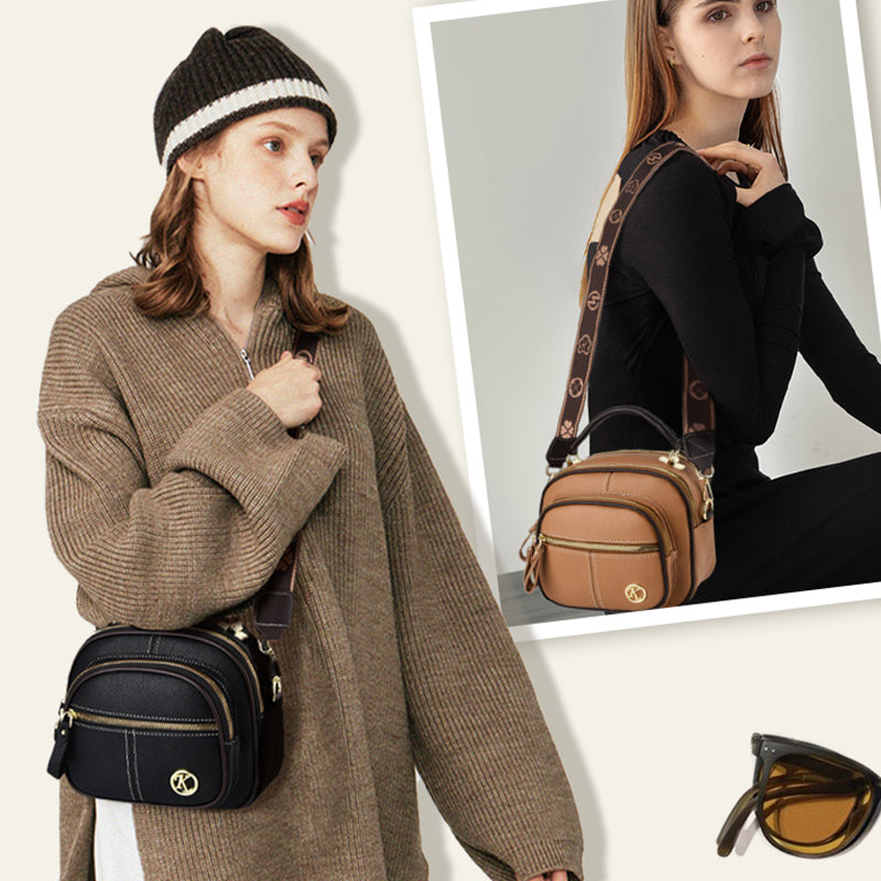 👜Multifunctionele luxe leren schoudertas voor dames