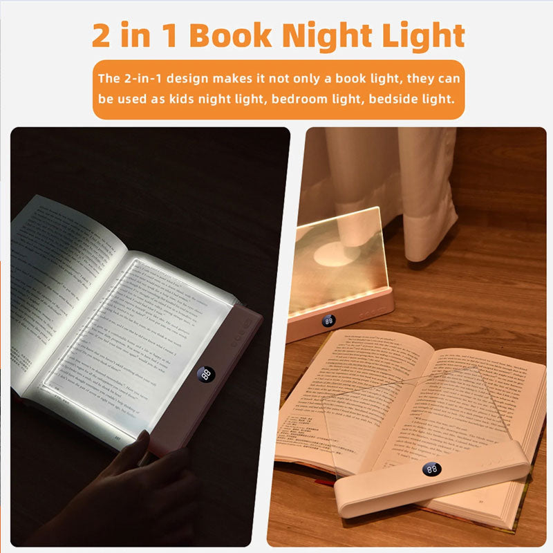 🎁Tijdelijk 50% korting📖💡Draagbaar, oplaadbaar, transparant LED-leeslampje