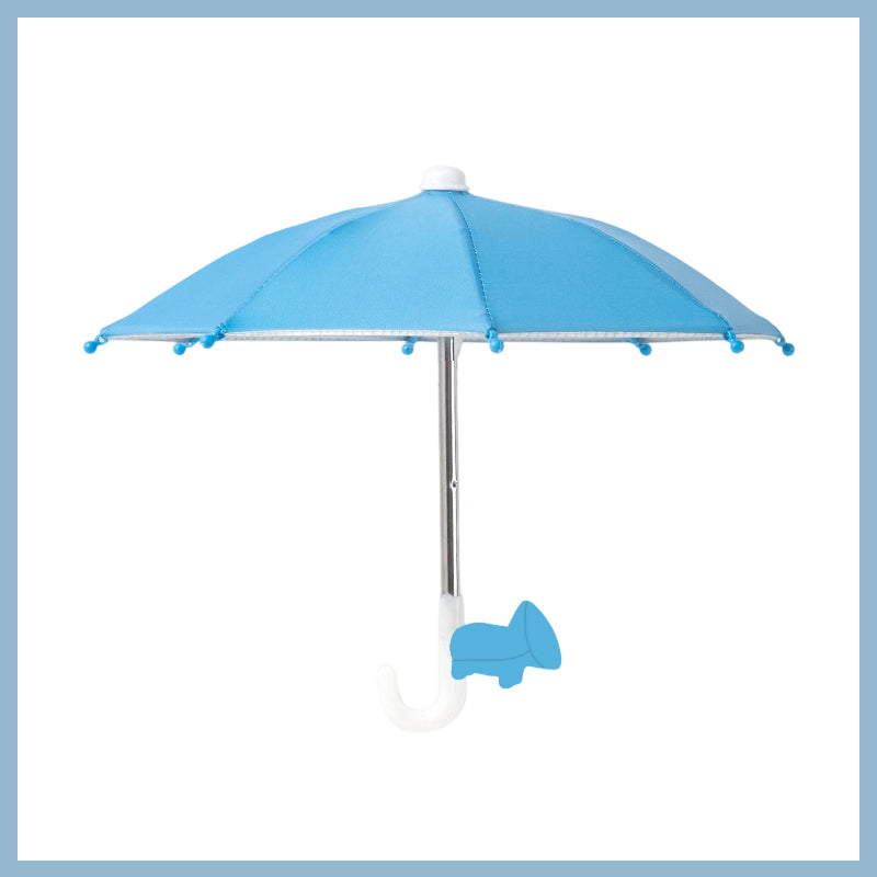 NiqueAura Protection Phone Umbrella for Sun Universal Adjustable Piggy Suction Cup Phone Stand with Sun Shade Cover