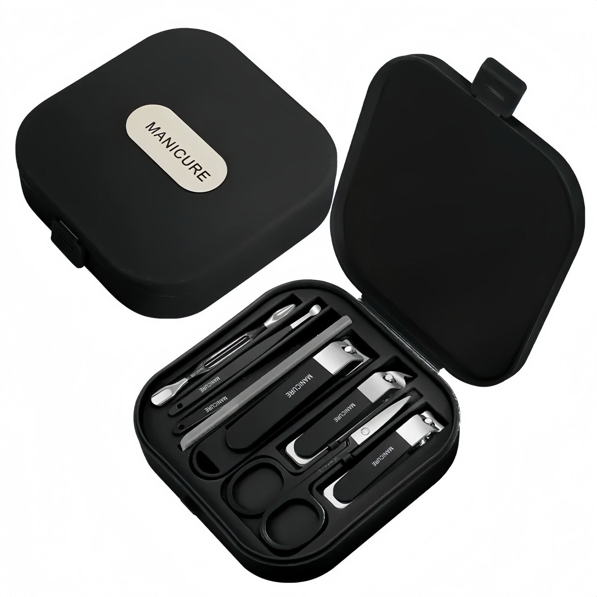 🤚✨Draagbare spatwaterdichte premium manicureset (8-delig)