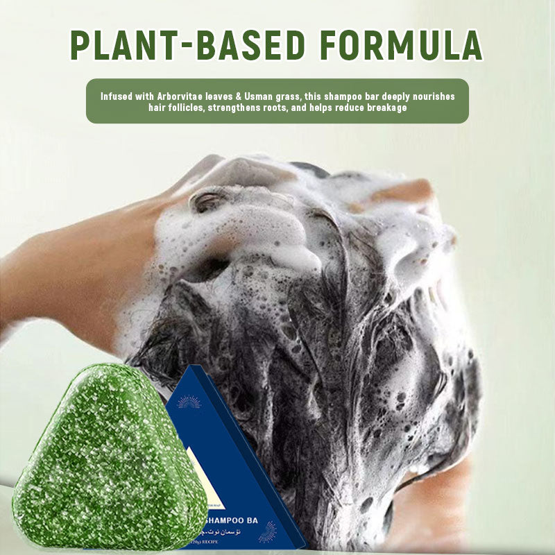 💥De voorraden zijn krap🌿 Usman Arborvitae Leaf Shampoo Bar – Natuurlijke kruidenhaarverzorging