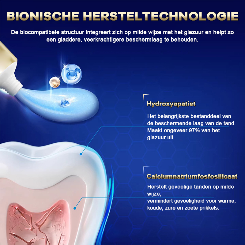 🔥Koop 2 en krijg 1 gratis✨ Geavanceerde Glazuurherstellende Tandpasta · Mint Rain Geur