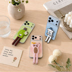 Creative Drip Glue Blurred Dog & Cat Phone Case