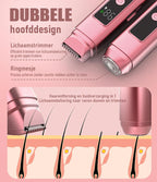 ⭐【5480 positieve recensies】✨Elektrisch Ontharingsapparaat Met dubbel Mesje En Digitaal Display