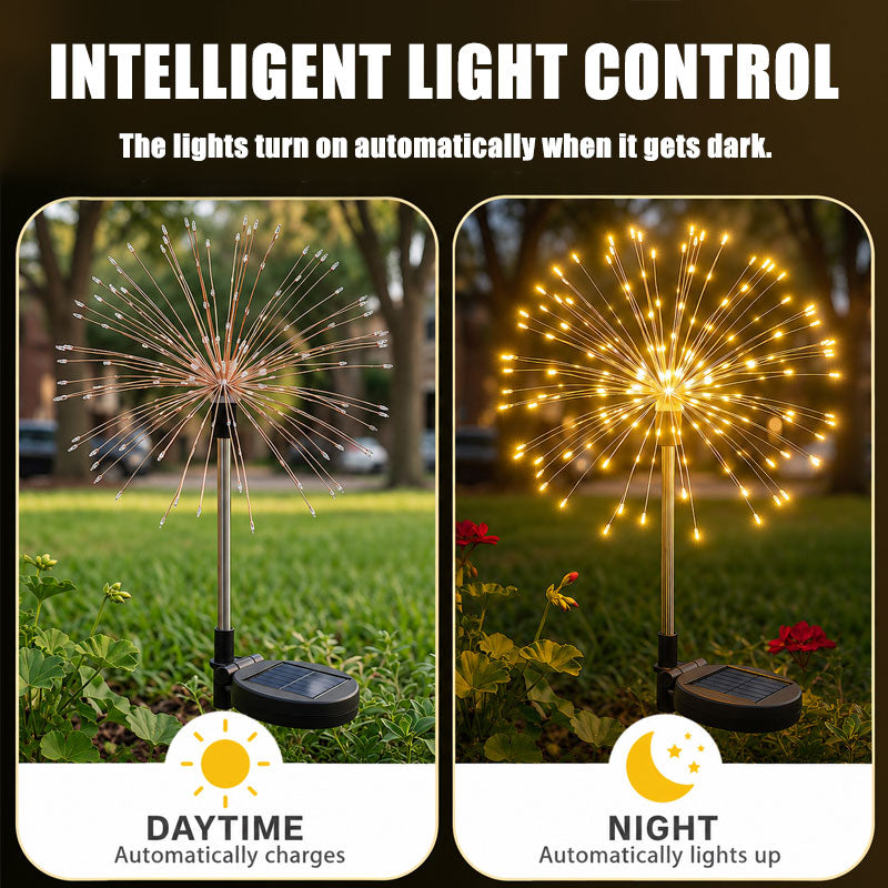 ✨ Solar Firework Garden Stake Light
