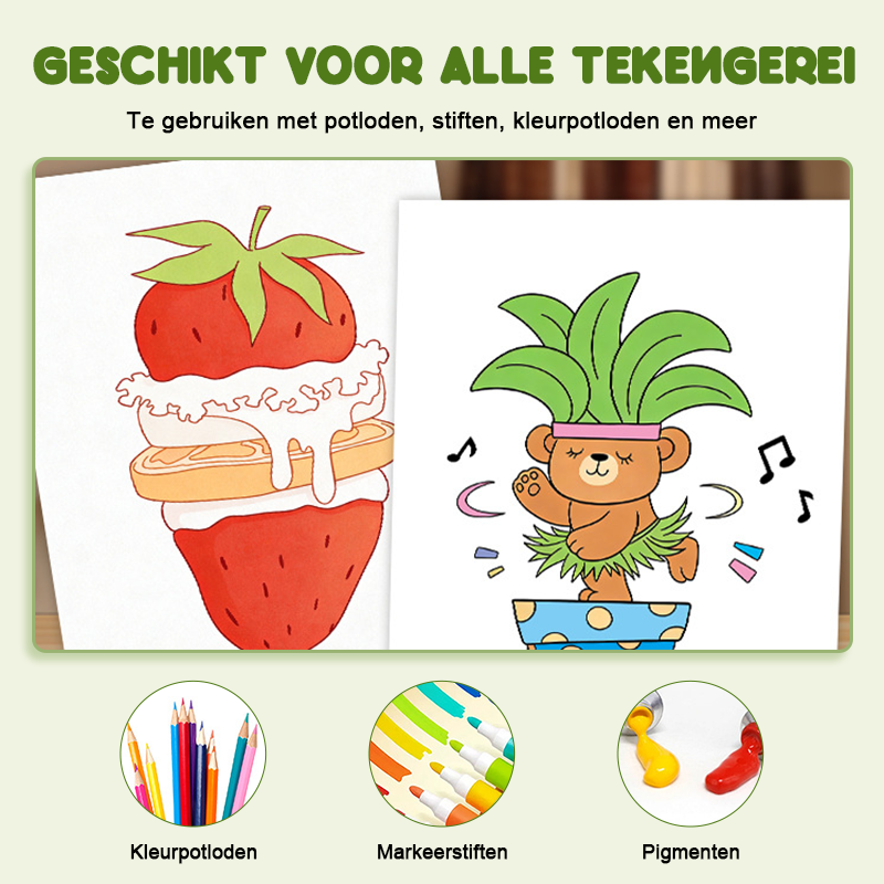 Vandaag 56% korting💥[Magische Vouwtekening] Kleurrijk Educatief Tekenboek