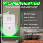 UK Plug-In Power Saver – Compact Home & Office Device With Indicator Light