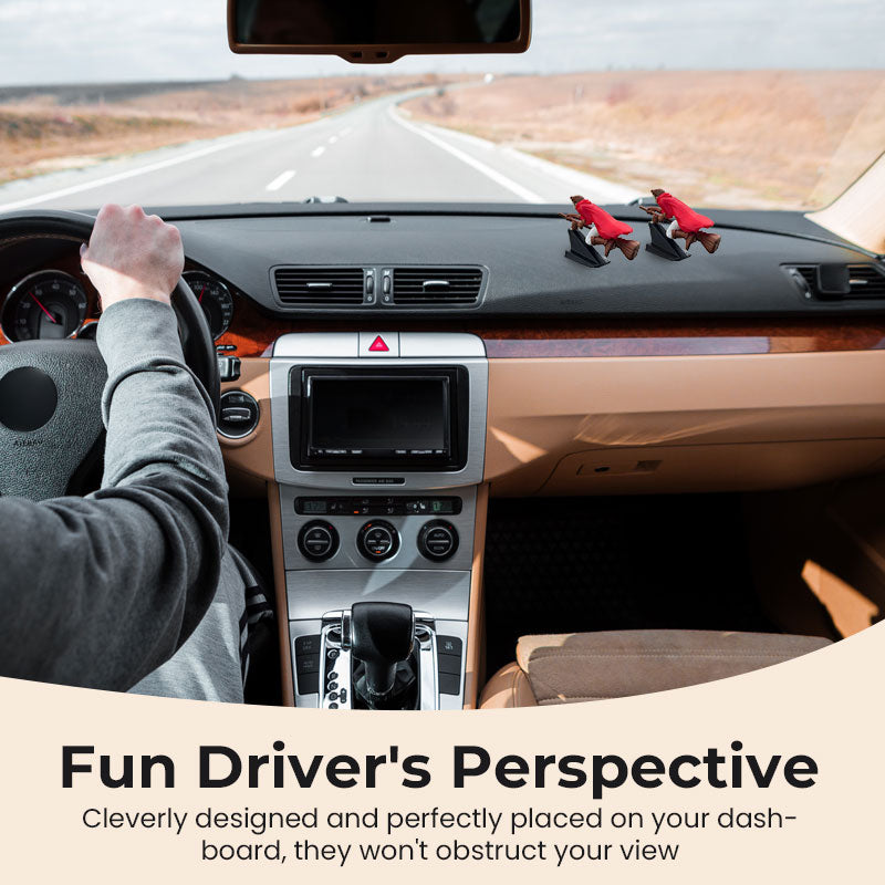 🔥Koop meer, bespaar meer🚗Heks en tovenaar bezemsteel dashboard drift decoratie