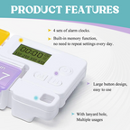 The Best Gift for Your Elders🎁Smart Electronic Pillbox with Timed Reminders