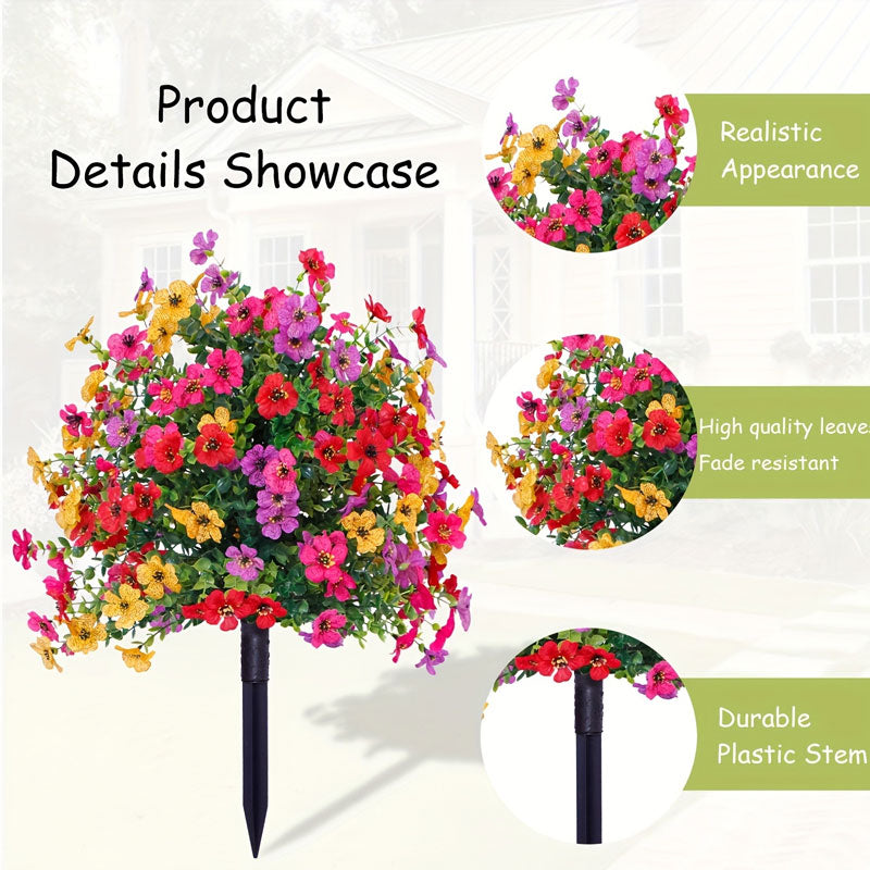 💐Artificial Eucalyptus and Violet Ground-Insert Floral Decoration