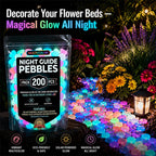 ✨ Colorful Glow in the Dark Garden Stones