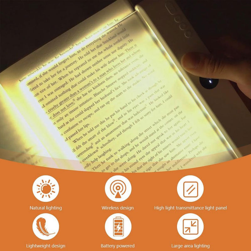 🎁Tijdelijk 50% korting📖💡Draagbaar, oplaadbaar, transparant LED-leeslampje