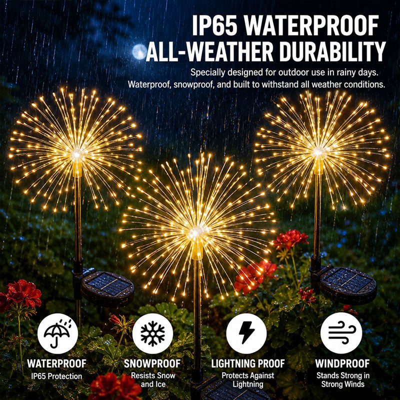 ✨ Solar Firework Garden Stake Light