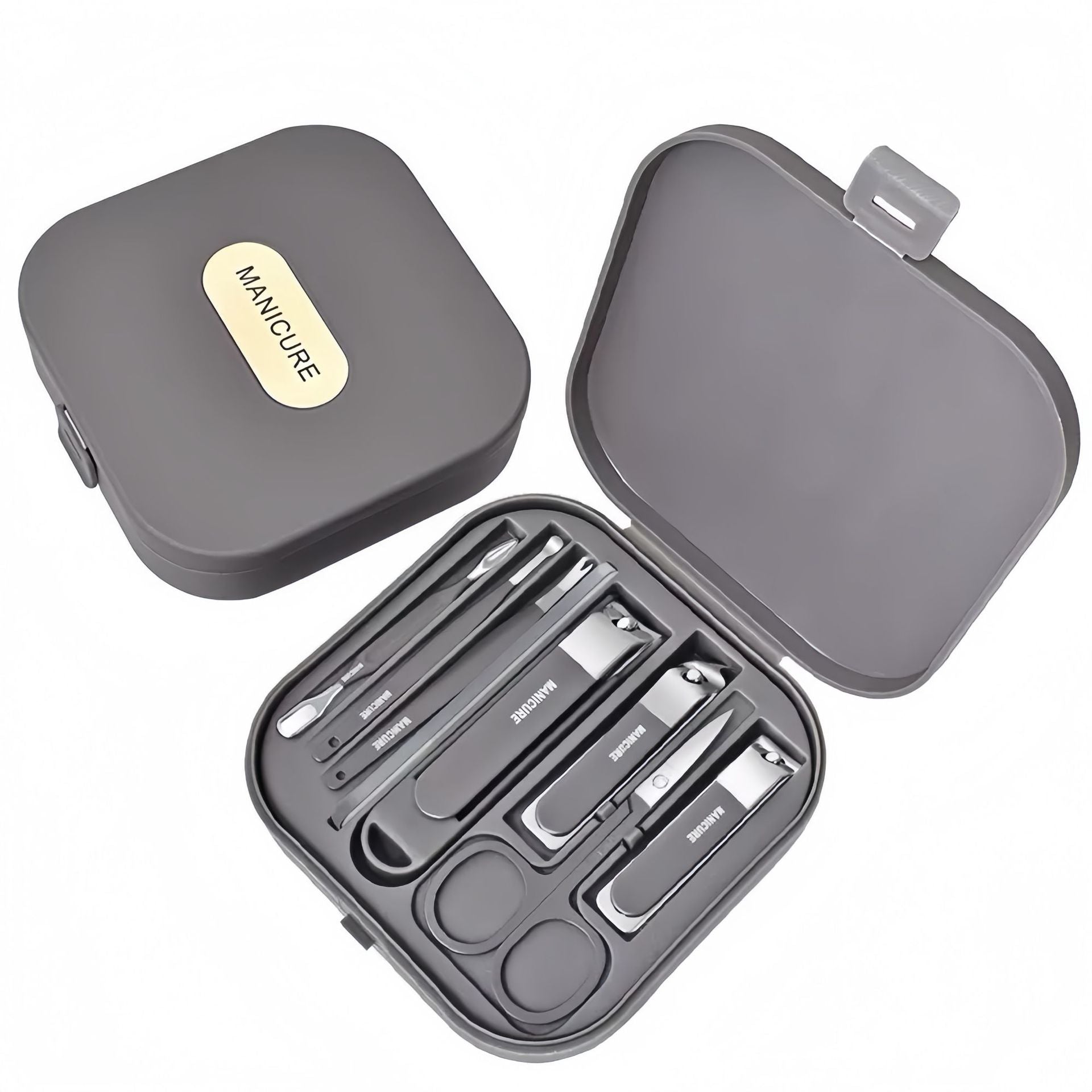 🤚✨Draagbare spatwaterdichte premium manicureset (8-delig)
